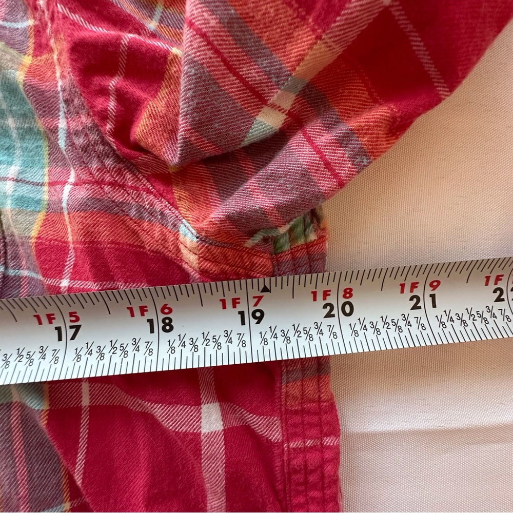 Polo Ralph Lauren red plaid short sleeve button down shirt‎ boys XL 18/20 - Picture 8 of 12